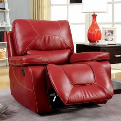 NEWBURG GLIDER RECLINER. RED 